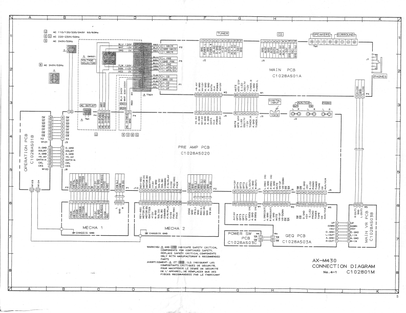 Akai-AXM430-int-电气原理图手册