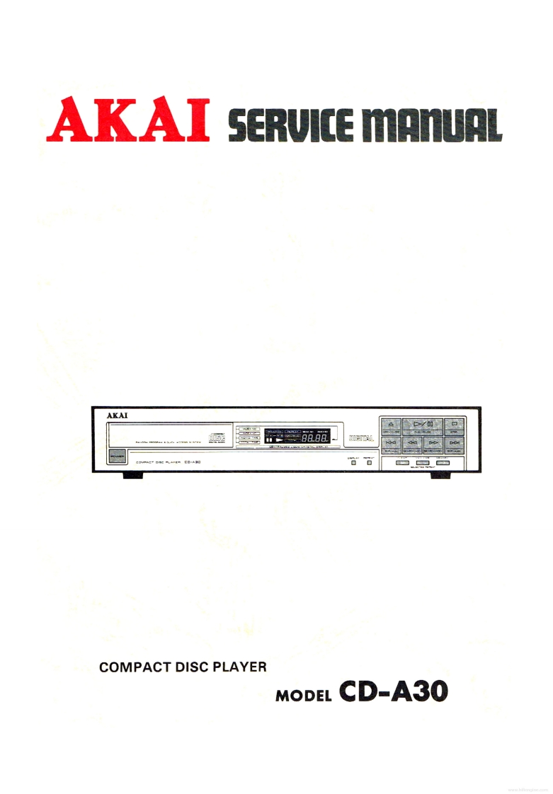 Akai-CDA30-cd-维修说明书手册含电器原理图