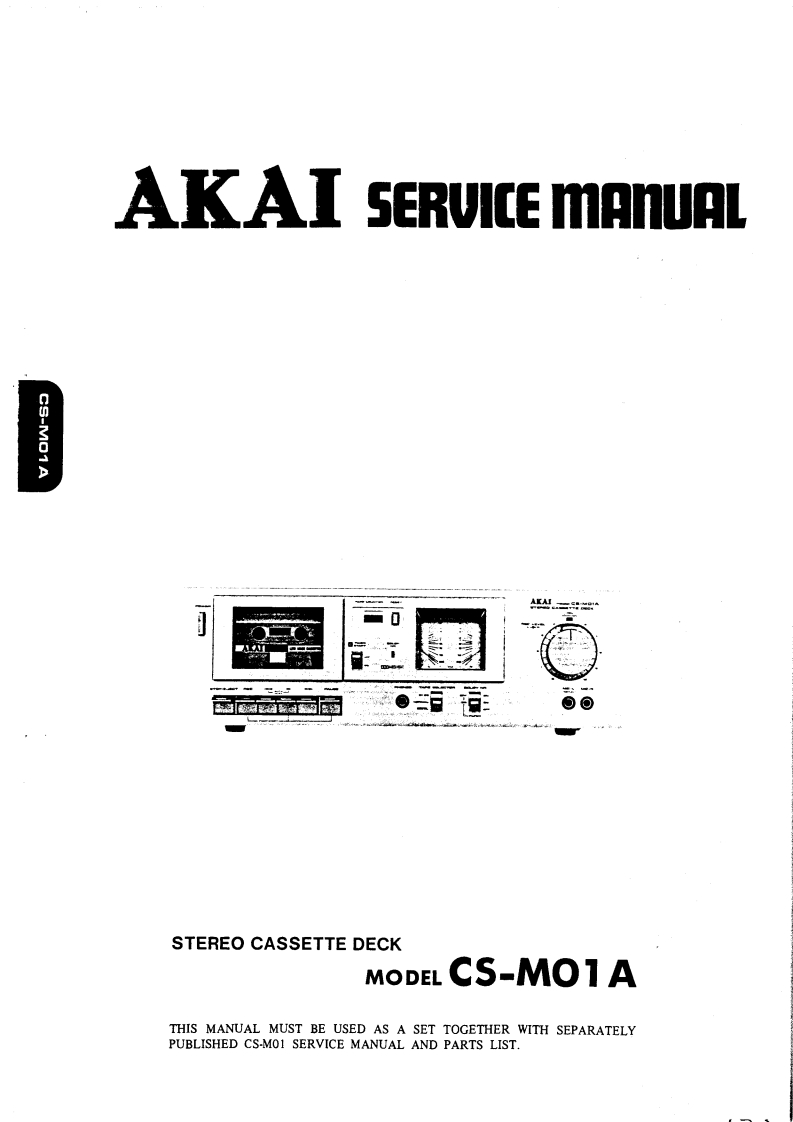 Akai-CSM01A-tape-维修说明书手册含电器原理图