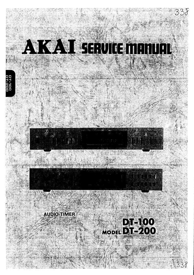 Akai-DT100-timer-维修说明书手册含电器原理图