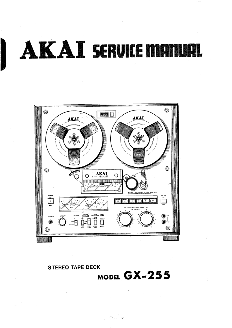 Akai-GX-255-Service-Manual维修手册