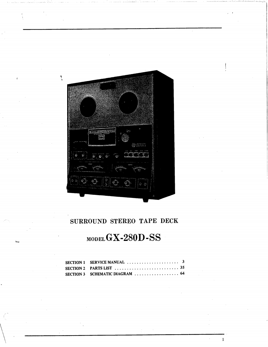Akai-GX280DSS-tape-维修说明书手册含电器原理图
