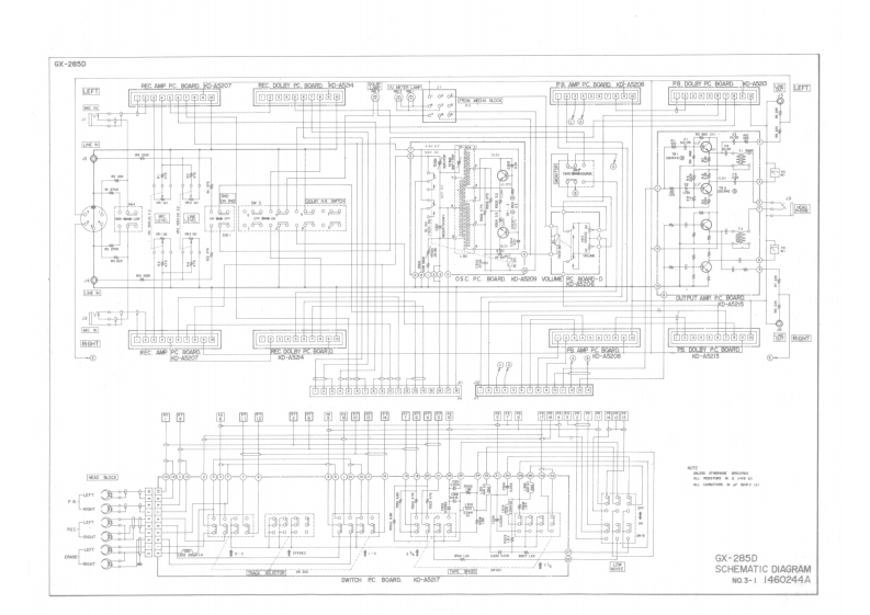 Akai-GX285D-tape-电气原理图手册