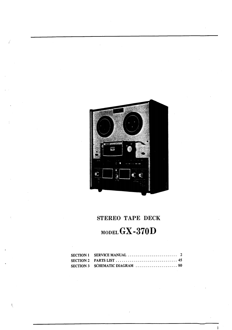 Akai-GX370D-tape-维修说明书手册含电器原理图