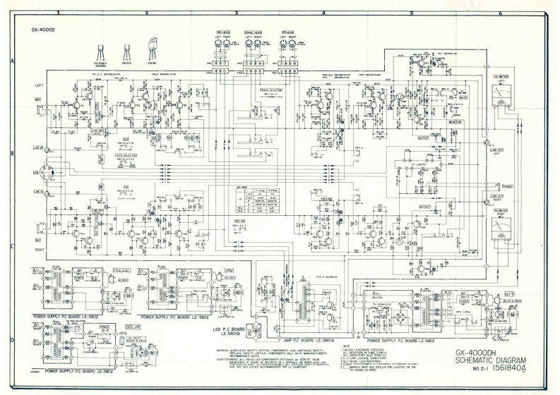 Akai-GX4000DH-tape-电气原理图手册
