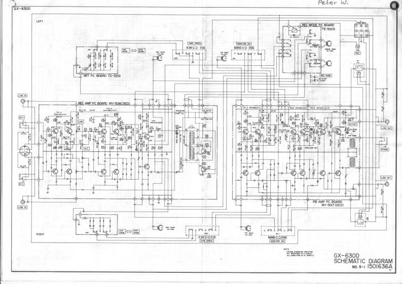 Akai-GX630D-tape-电气原理图手册