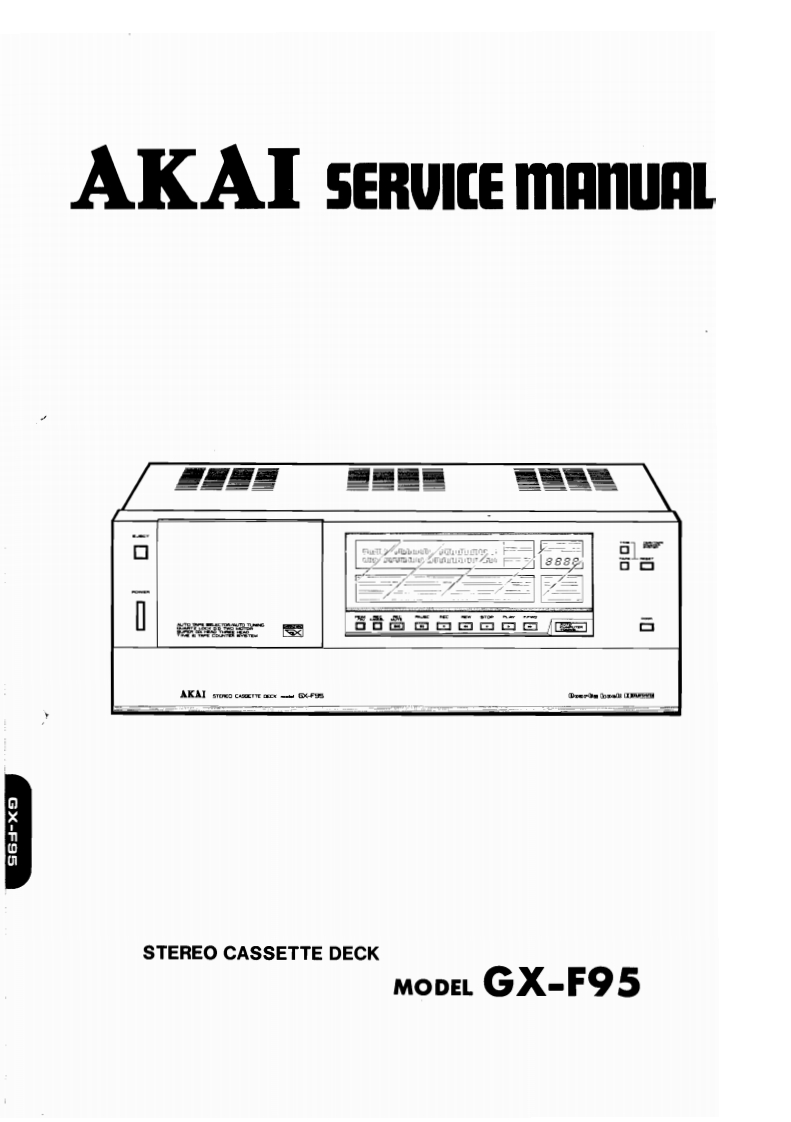 Akai-GXF95-tape-维修说明书手册含电器原理图