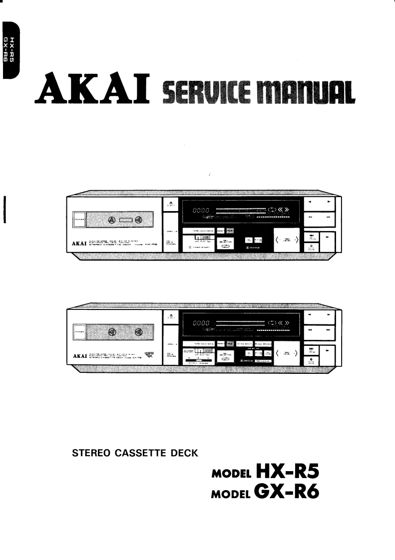 Akai-GXR6-tape-维修说明书手册含电器原理图