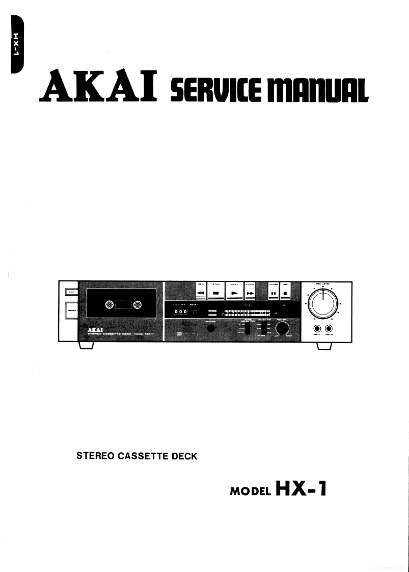 Akai-HX1-tape-维修说明书手册含电器原理图