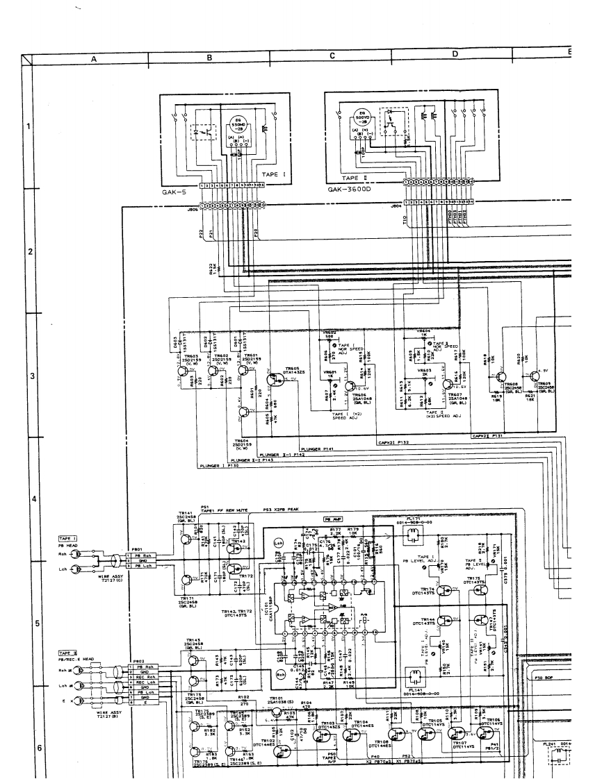 Akai-HXM630W-tape-电气原理图手册