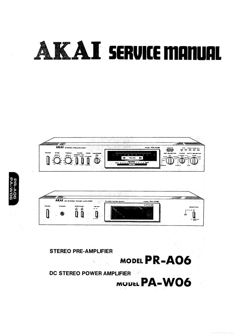 Akai-PAW06-pwr-维修说明书手册含电器原理图