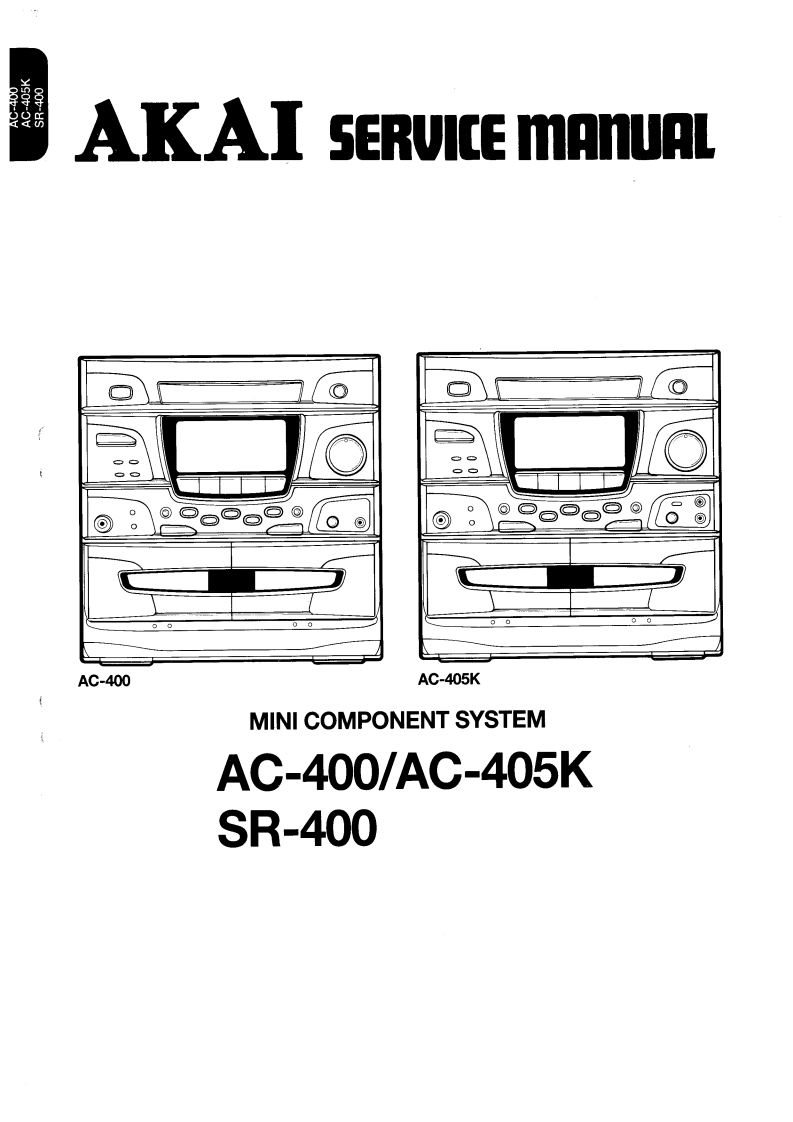Akai-SR400-cs-维修说明书手册含电器原理图