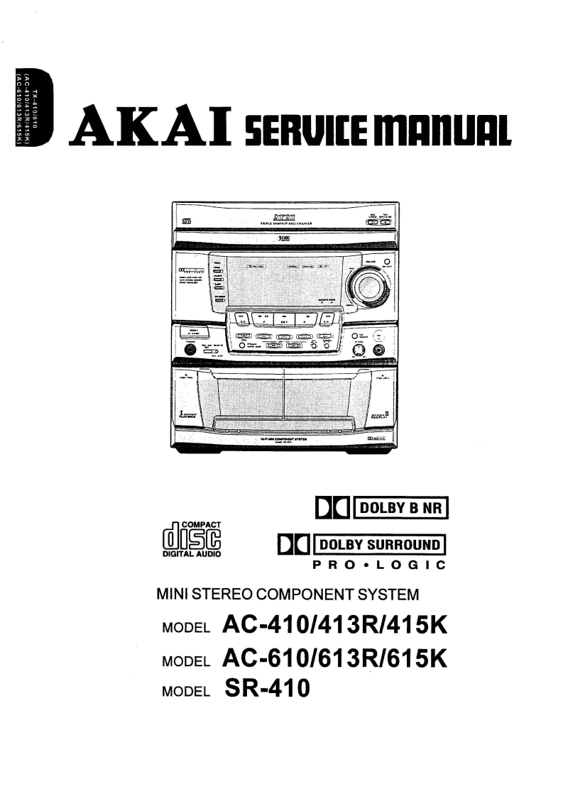 Akai-SR410-cs-维修说明书手册含电器原理图