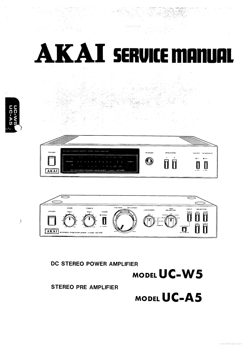 Akai-UCA5-pre-维修说明书手册含电器原理图
