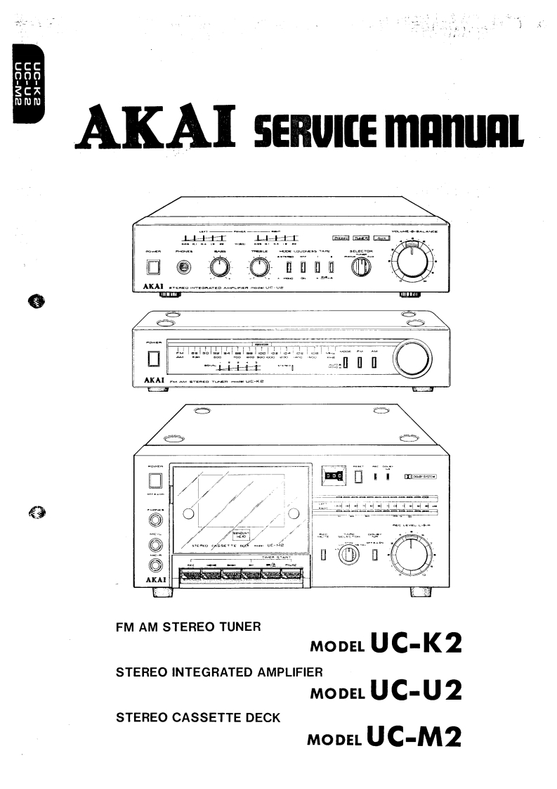 Akai-UCU2-int-维修说明书手册含电器原理图