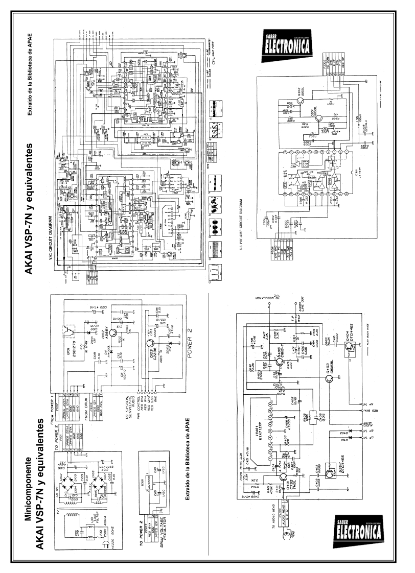 Akai-VSP7N-cs-电气原理图手册