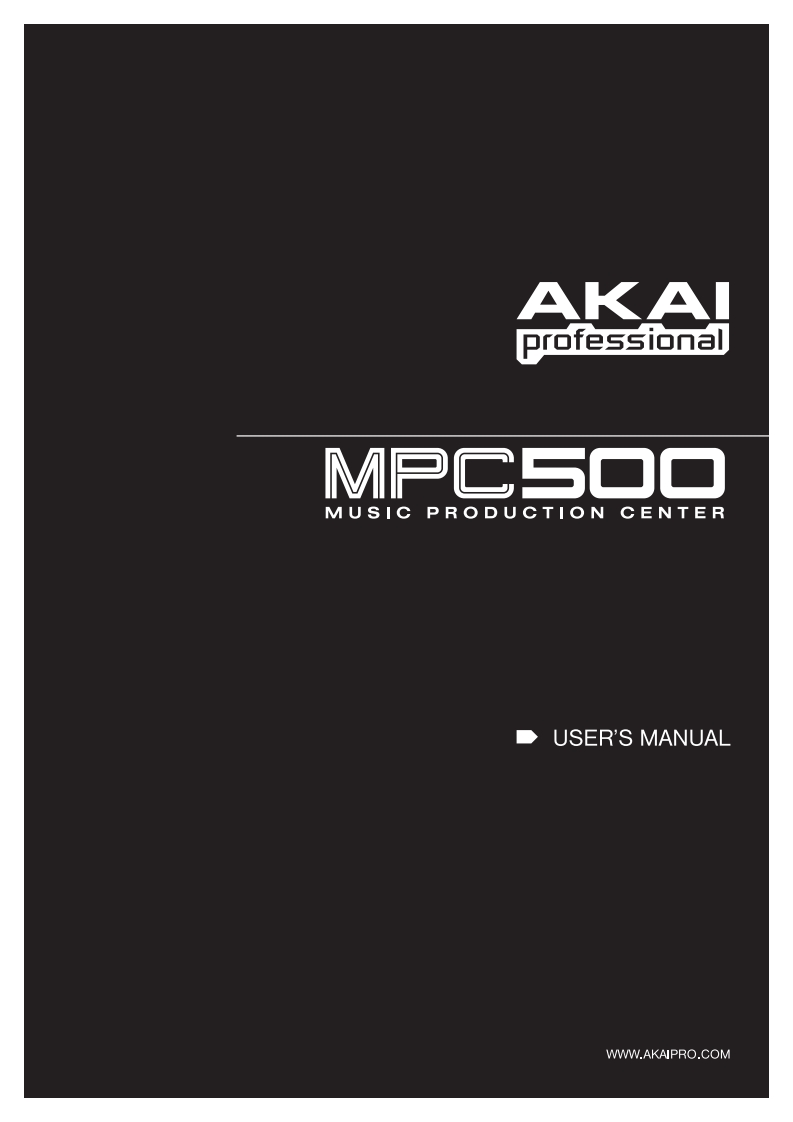 Akai_mpc500_OM操作说明书手册