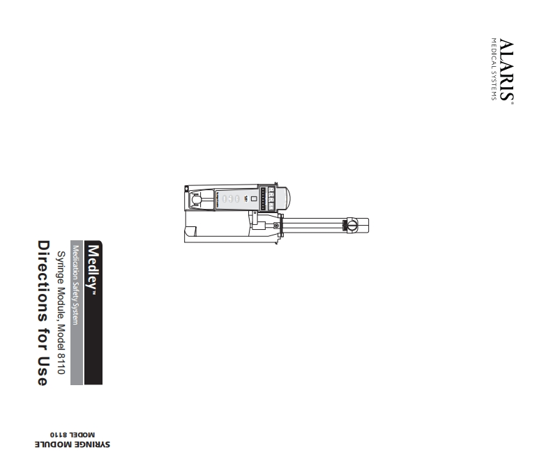 Alaris-Medley-Syringe-Module-8110-操作说明书手册