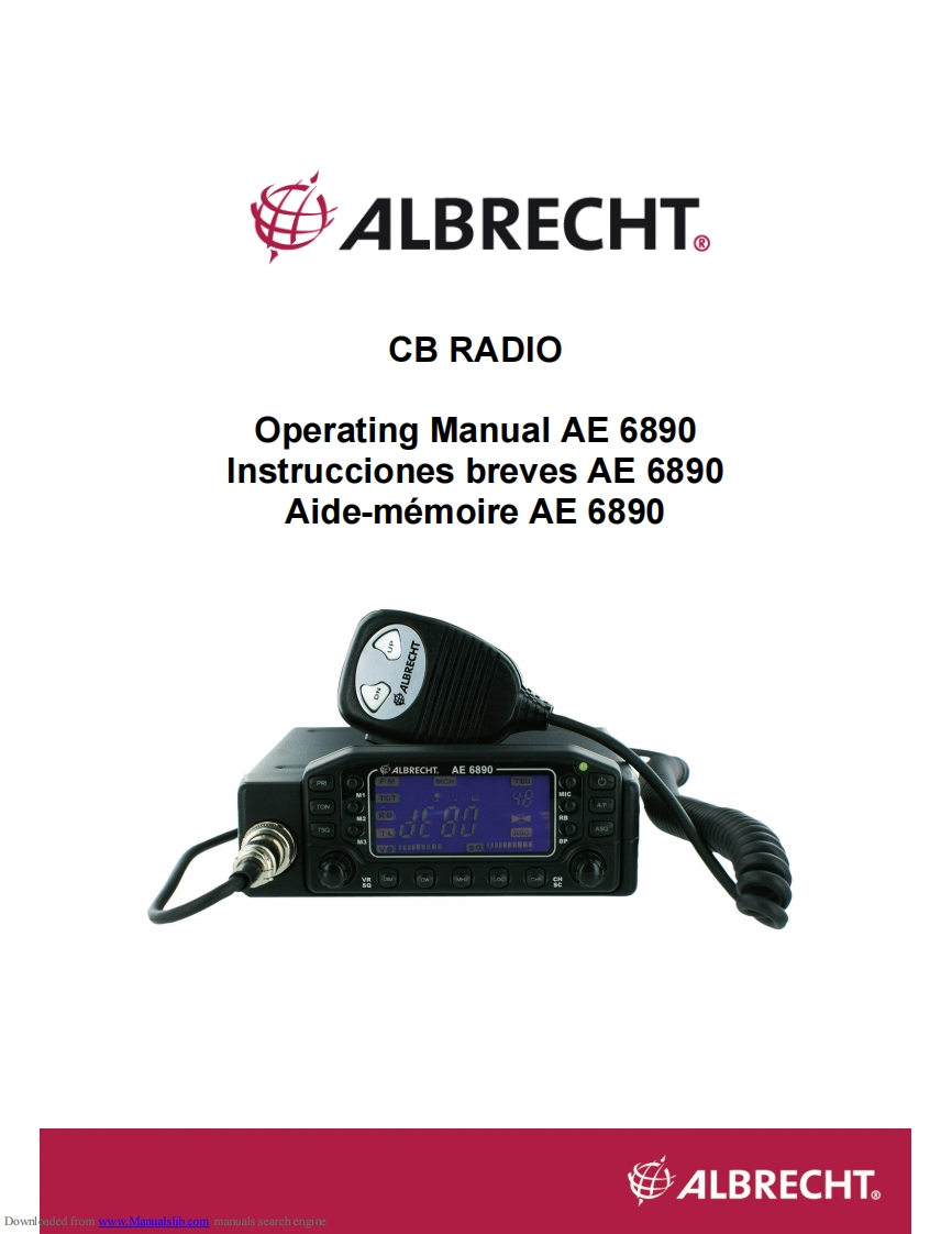 Albrecht_AE-6890_Manual操作说明书手册