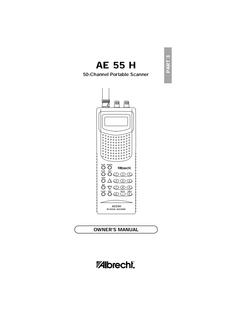 Albrecht_AE55H_Manual操作说明书手册