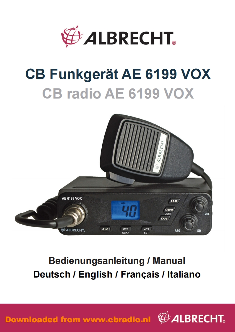 Albrecht_AE6199_VOX_DE_EN_FR_IT_10_2020操作说明书手册