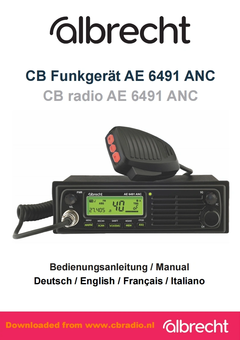 Albrecht_AE6491_ANC_2024_ENG_DE_ITA_FR操作说明书手册