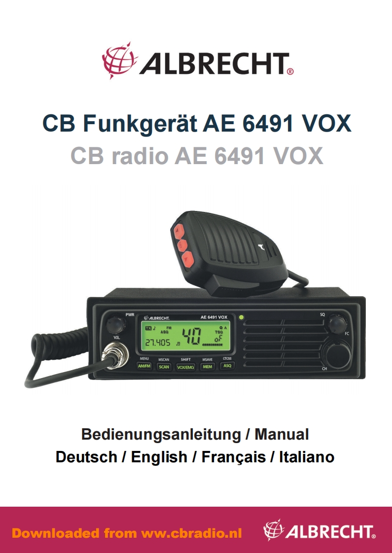 Albrecht_AE6491_VOX_ENG_DE_FR_ITA_09_2020操作说明书手册