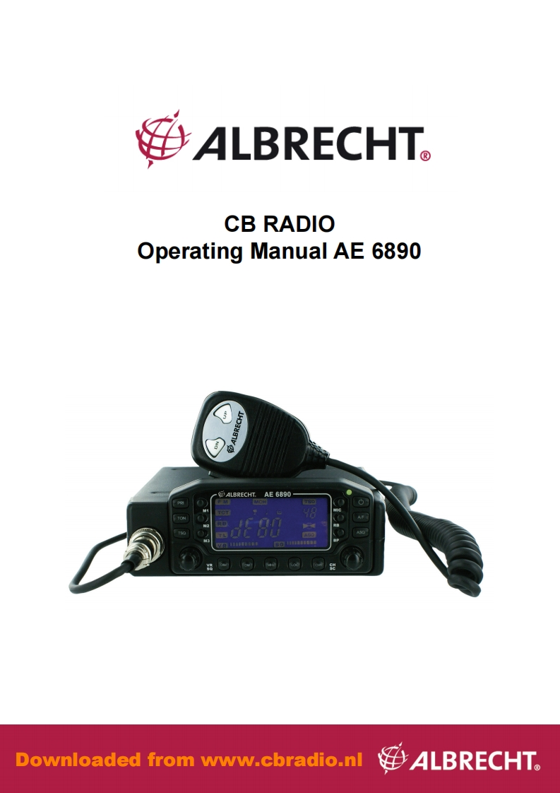 Albrecht_AE6890_DE_ENG操作说明书手册