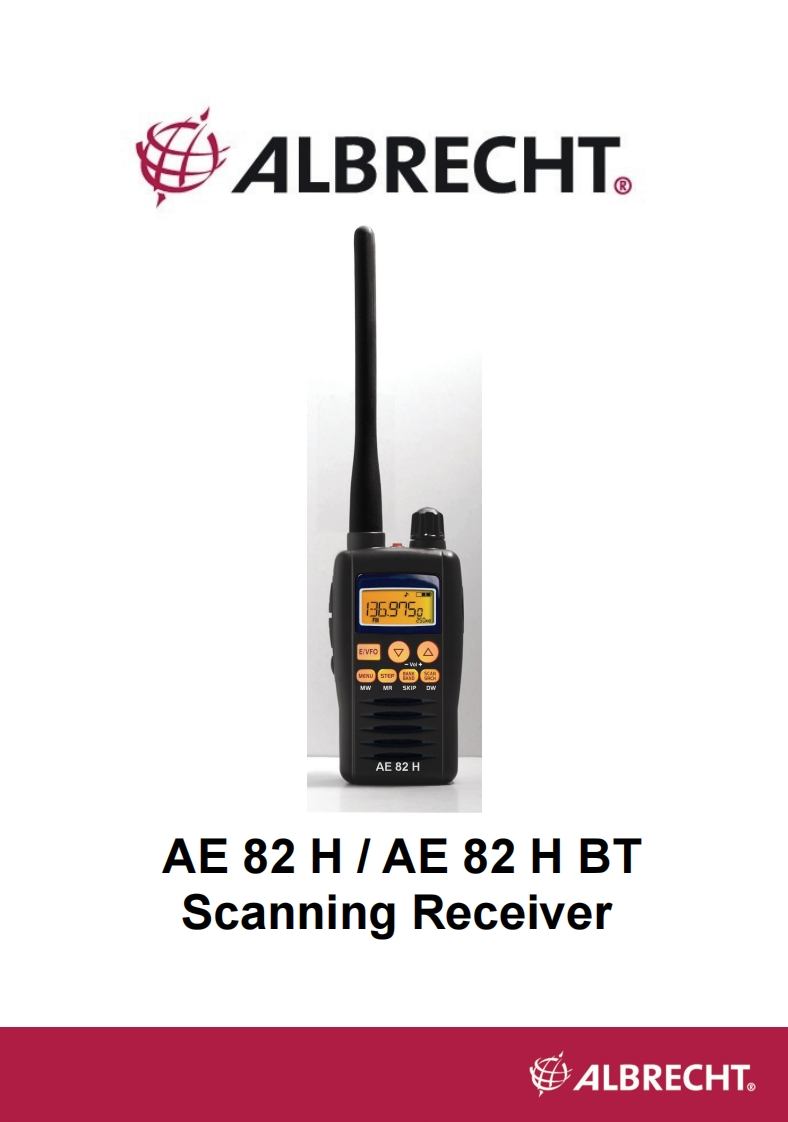 Albrecht_AE82H_Manual操作说明书手册