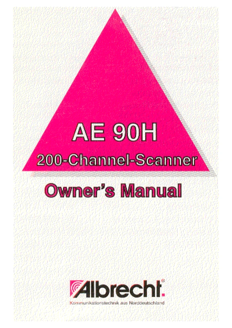 Albrecht_AE90H_Manual操作说明书手册