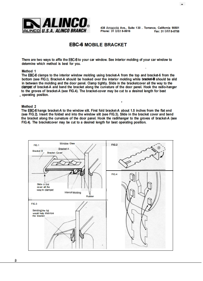 Alinco---EBC-6-Instruction-Manual操作说明书手册