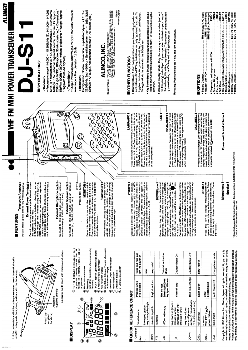 AlincoDJ-S11使用操作说明书手册指南