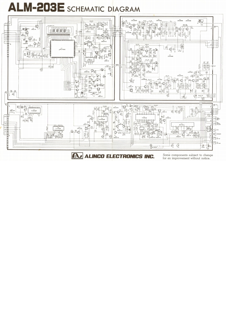 Alinco_ALM-203E_参考电器原理图
