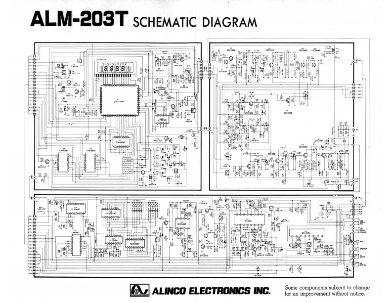 Alinco_ALM-203T_参考电器原理图