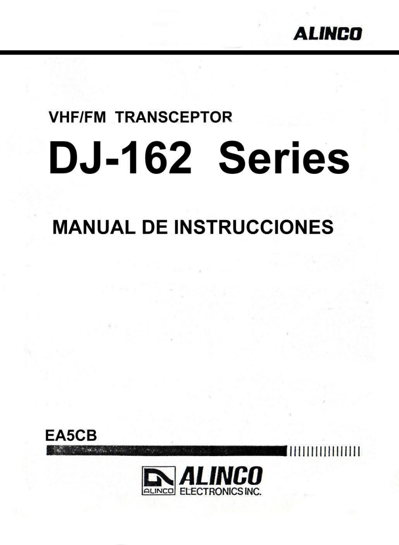 Alinco_DJ-162_使用说明书手册_ES