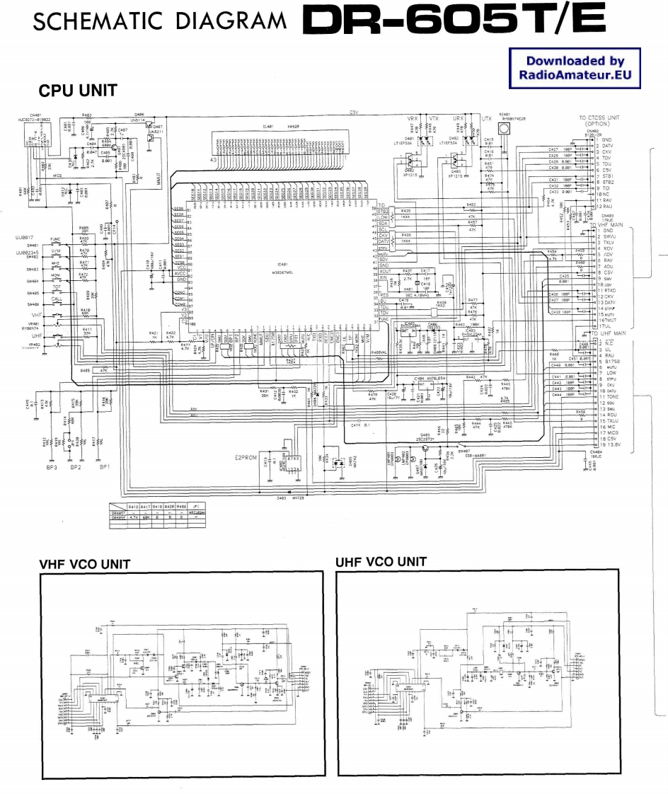 Alinco_DR-605_电器原理说明书手册