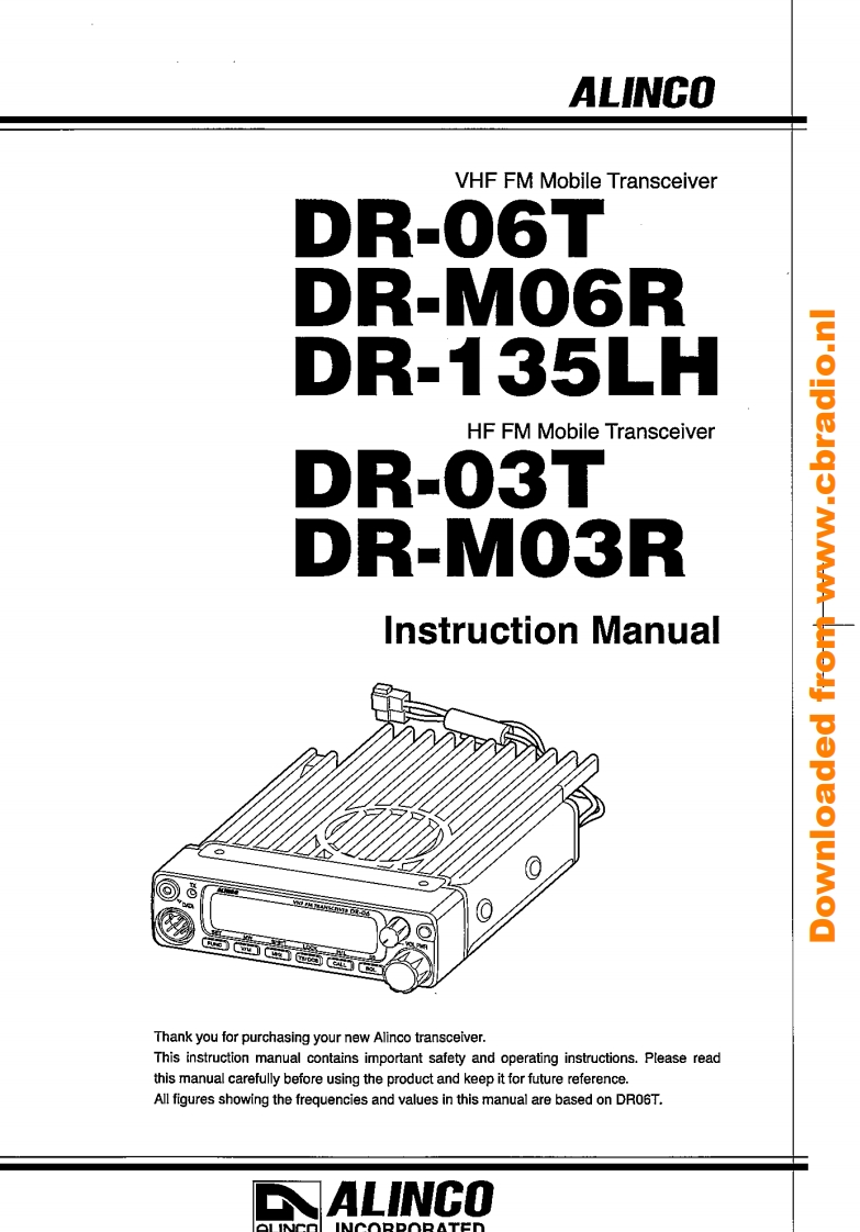 Alinco_DR03_使用说明书手册