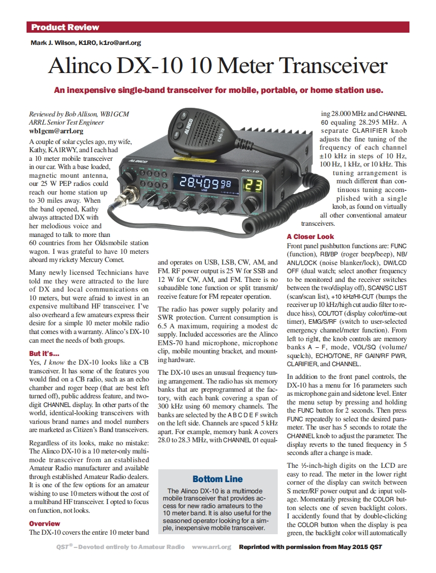 Alinco_DX-10_review_QST_2015