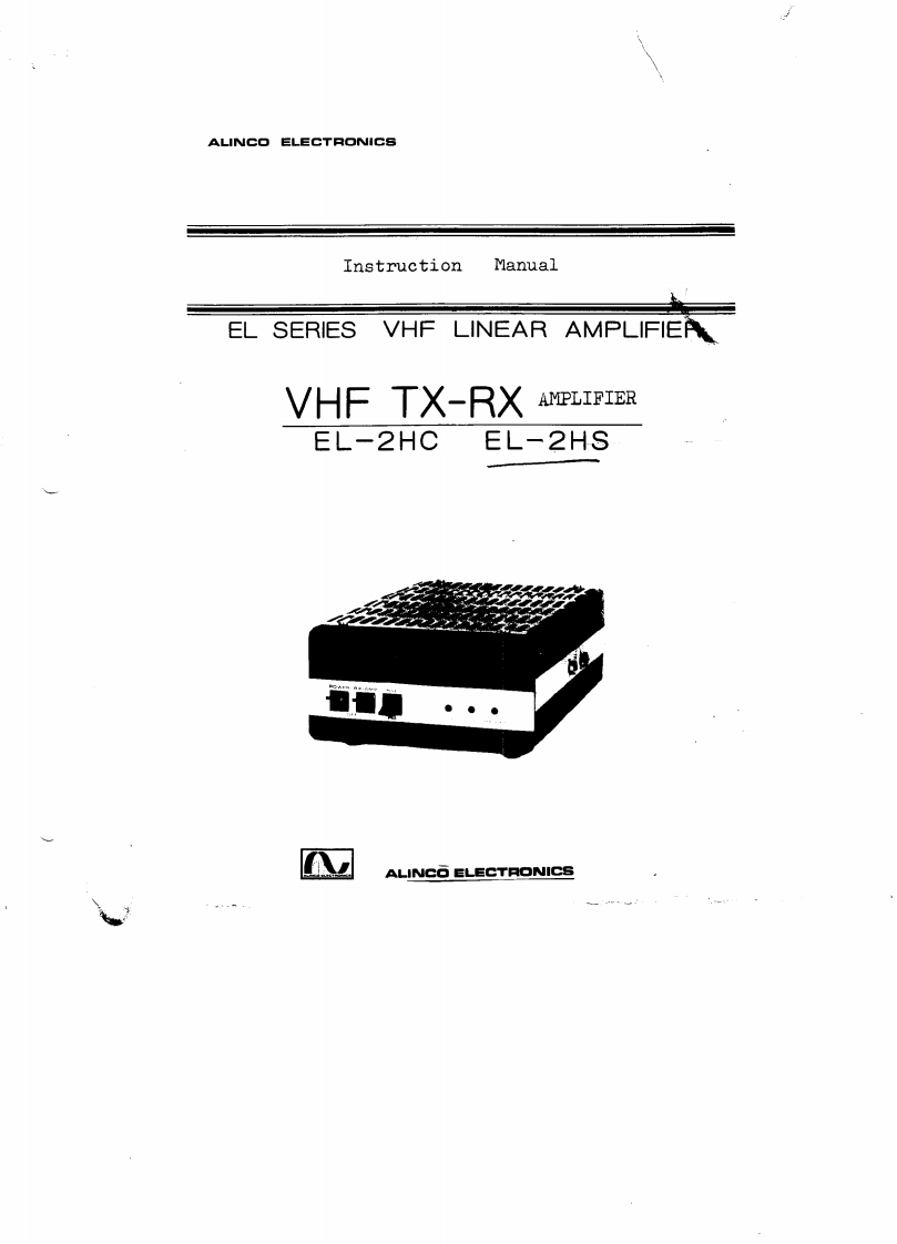 Alinco_EL-2HC_Manual操作说明书手册