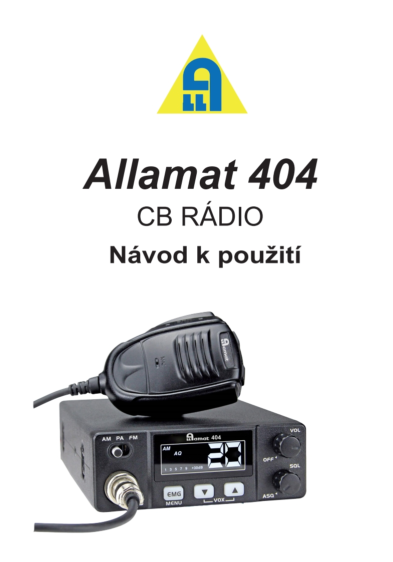 Allamat_404_CZ操作说明书手册