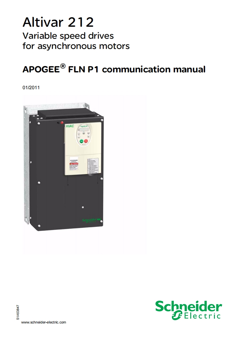 Altivar212-APOGEE®FLNP1communicationmanual安装操作说明书手册