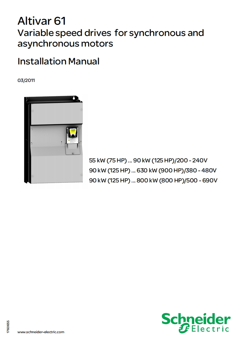 AltivarDriveManual调试说明书手册s-Altivar61-atv61e_安装操作说明书手册_en_1760655_04