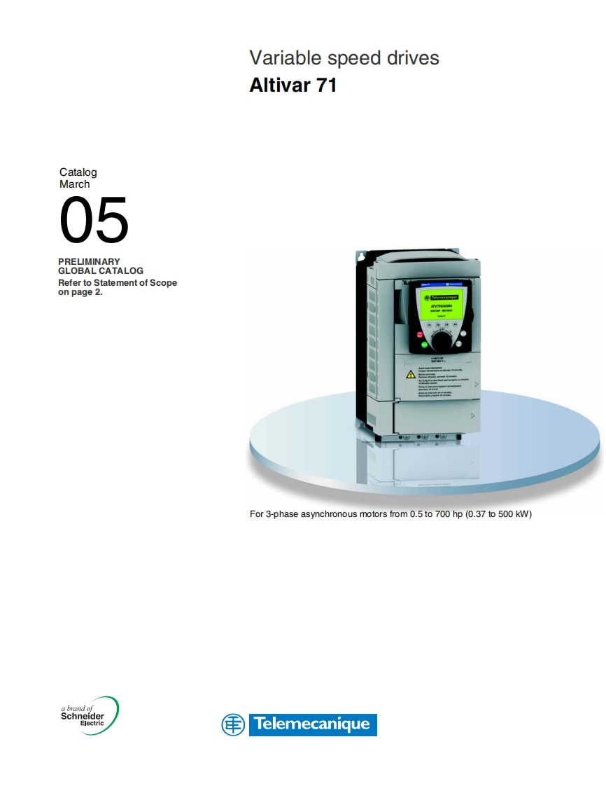 AltivarDriveManual调试说明书手册s-Altivar71-Altivar71DriveCatalog