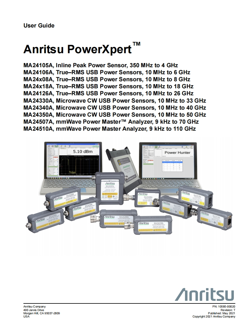 Anritsu_MA245xxA_UG操作说明书手册