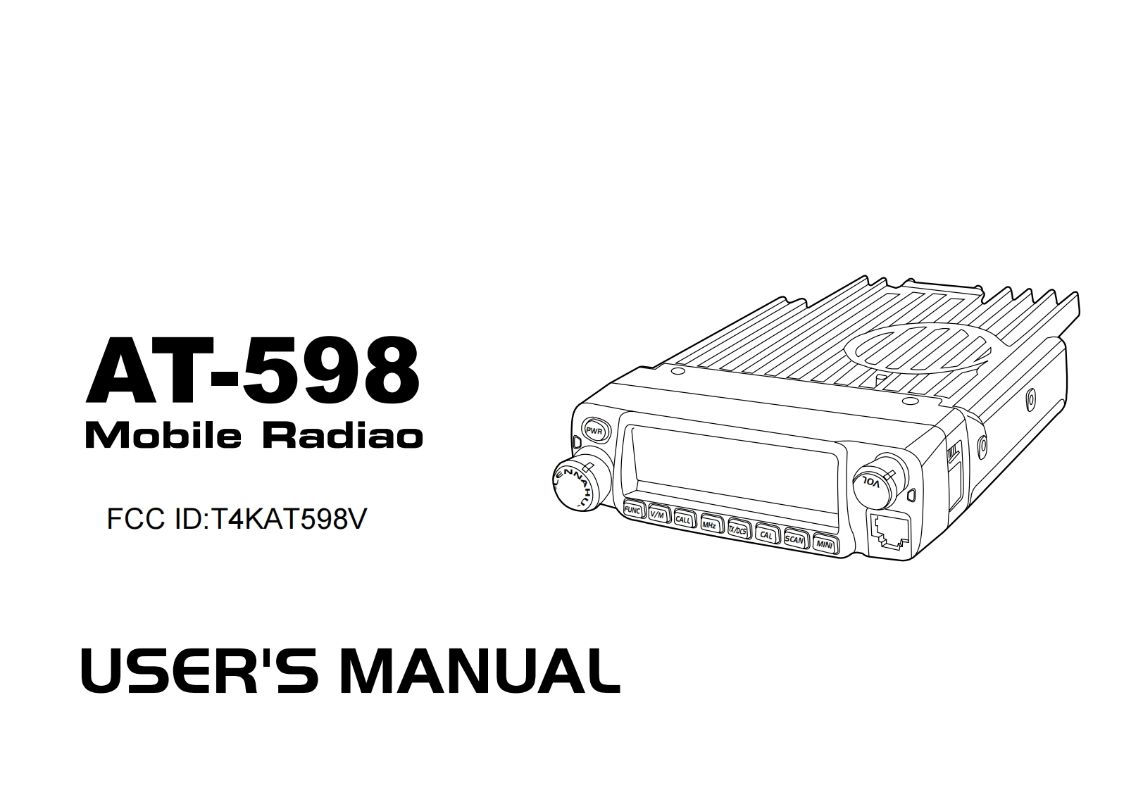 Anytone_AT-598V_使用说明书手册
