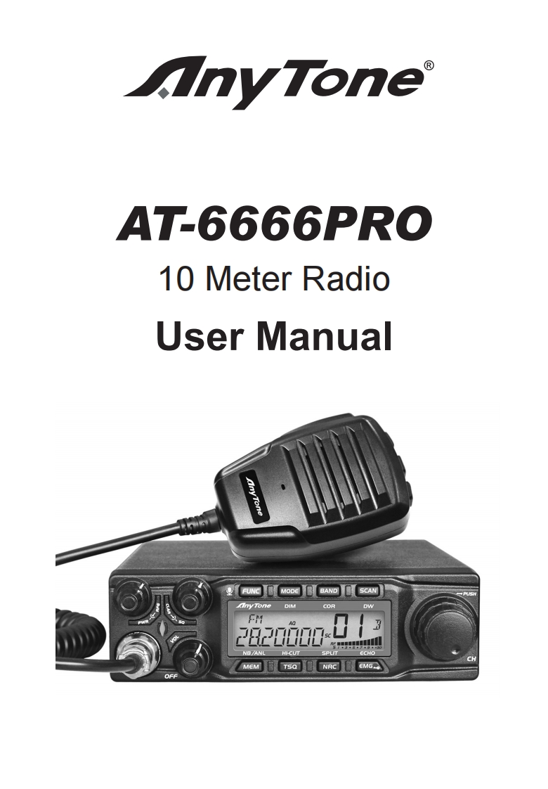 Anytone_AT-6666-Pro_使用说明书手册_2024