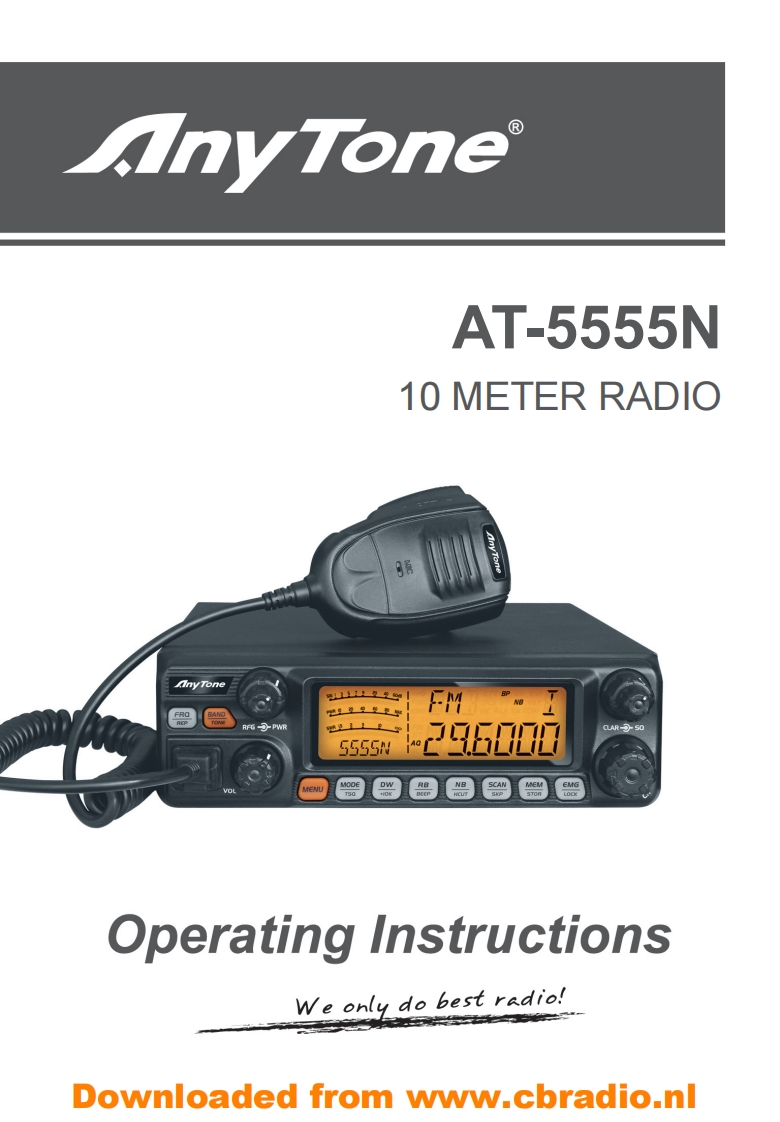 Anytone_AT5555N_使用说明书手册