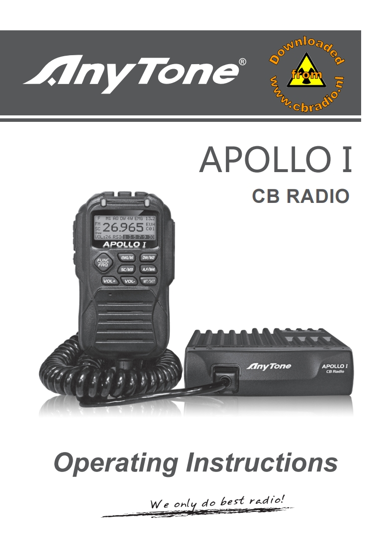 Anytone_Apollo_I_ENG操作说明书手册