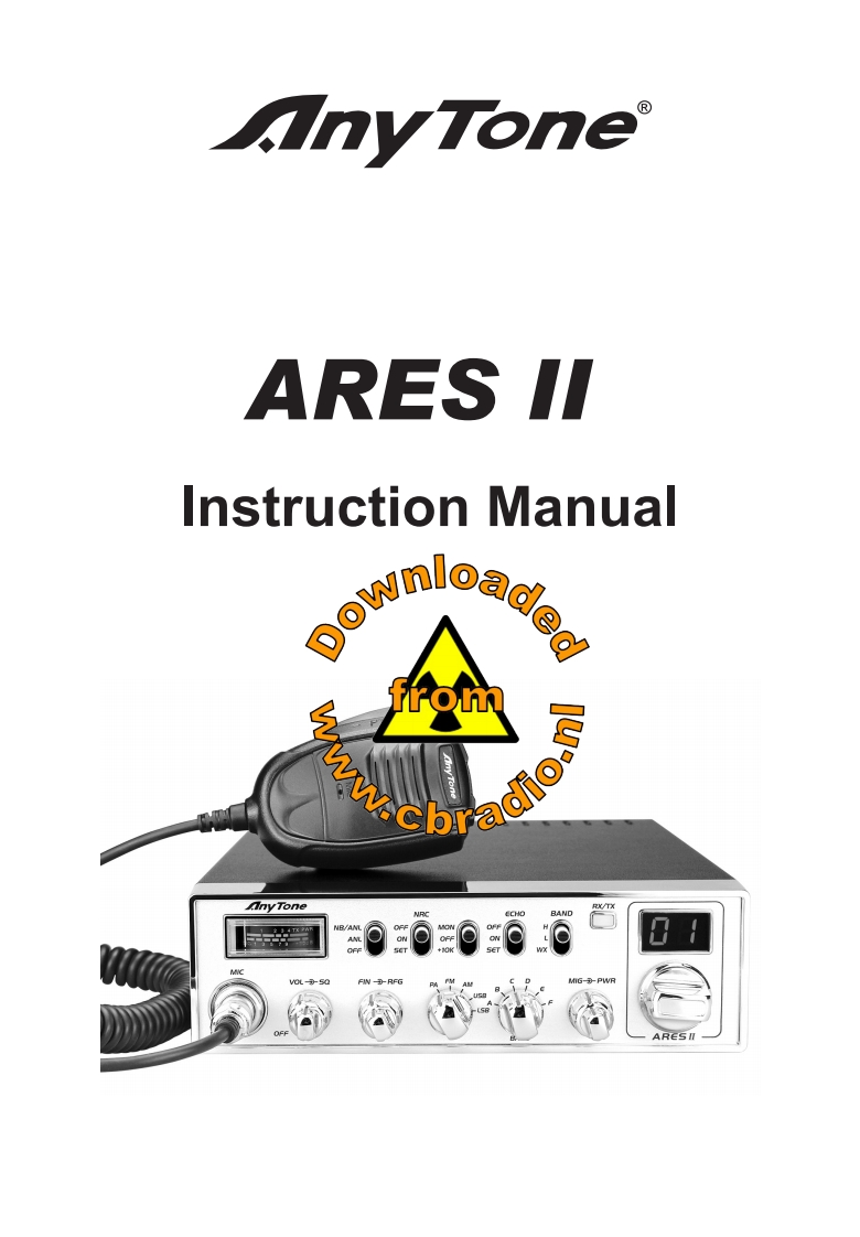 Anytone_Ares_2_使用说明书手册