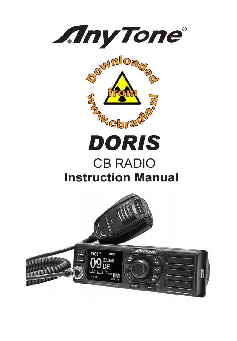 Anytone_Doris_ENG操作说明书手册